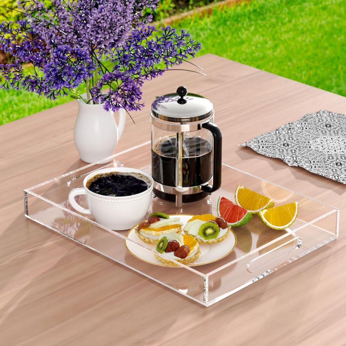 12×16" Clear Acrylic Tray - NIUBEE