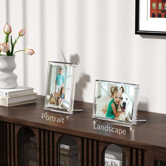 5×7" Diamond-Edge Acrylic Photo Frame - NIUBEE