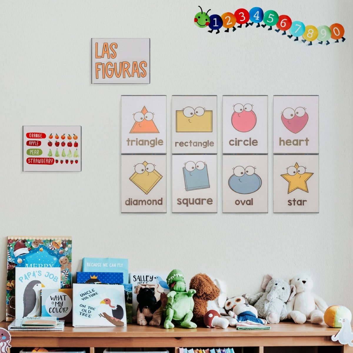 6 Pack 8.5x11" Clear Acrylic Plexi Sign Holders with Double Sided Adhesive Tape, Wall Sign Memo Document Menu Holder - NIUBEE