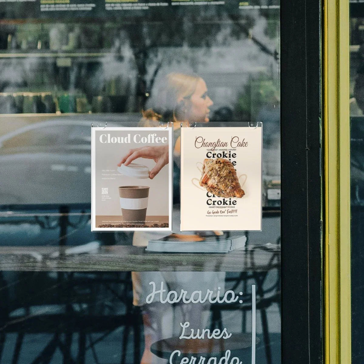 8.5×11" Wall-Mounted Sign Holder Vertical – 6 Pack - NIUBEE