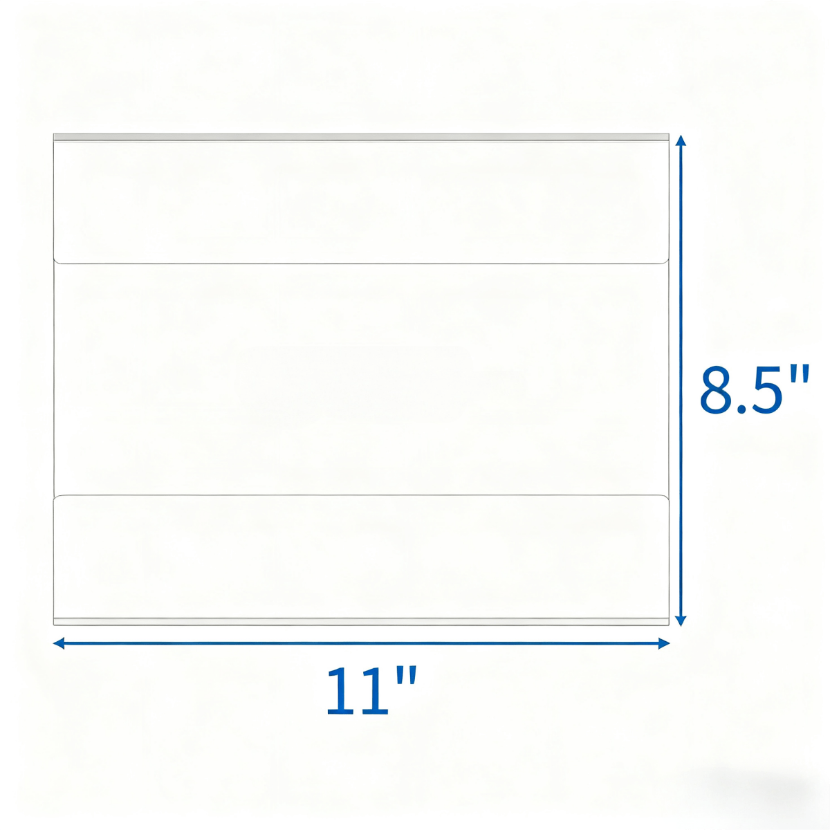 Acrylic Sign Holder 8.5x11 Inches Horizontal, Clear Plastic Wall Mount Sign Holder Poster Paper Holder (6 pack) - NIUBEE