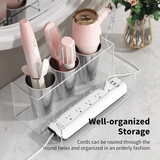 Clear Acrylic Hair Dryer Holder - NIUBEE