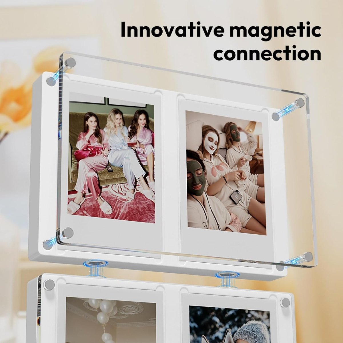 Double Magnetic Modular Frame Fits Instax Mini, 2 - Pack - NIUBEE