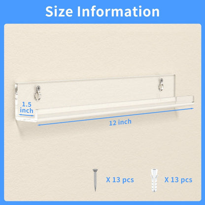 12" Acrylic U - Shaped Vinyl Record Stand – 6 Pack - NIUBEE