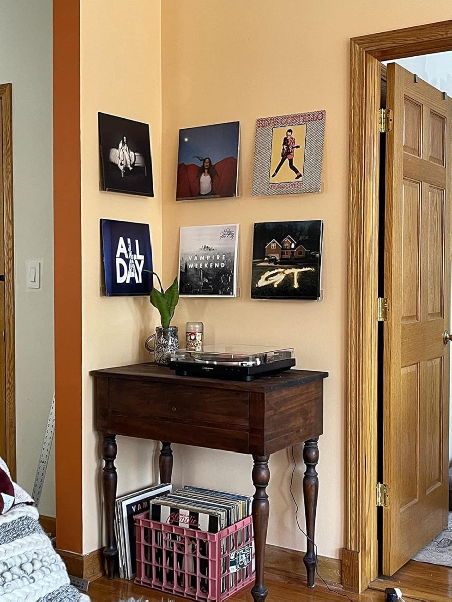 12" Acrylic U - Shaped Vinyl Record Stand – 6 Pack - NIUBEE