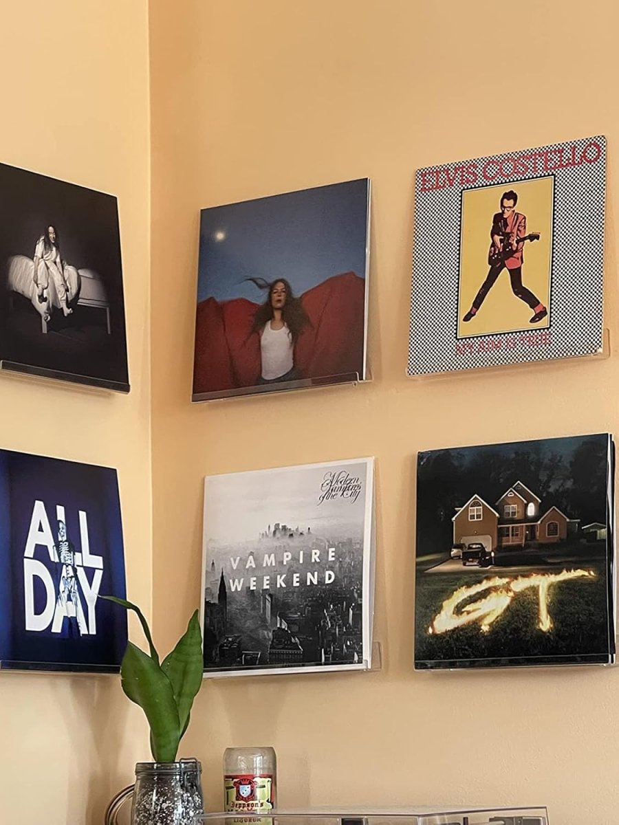 12" Acrylic U - Shaped Vinyl Record Stand – 6 Pack - NIUBEE