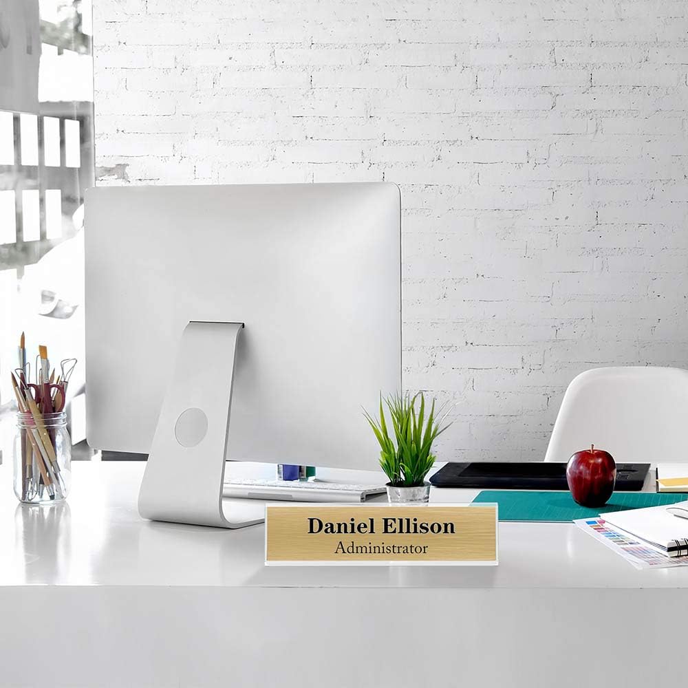 2×8" Acrylic L-Stand Horizontal Sign Holder – 12 Pack