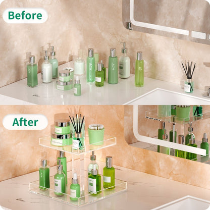 2 - Tier Acrylic Perfume Organizer - NIUBEE