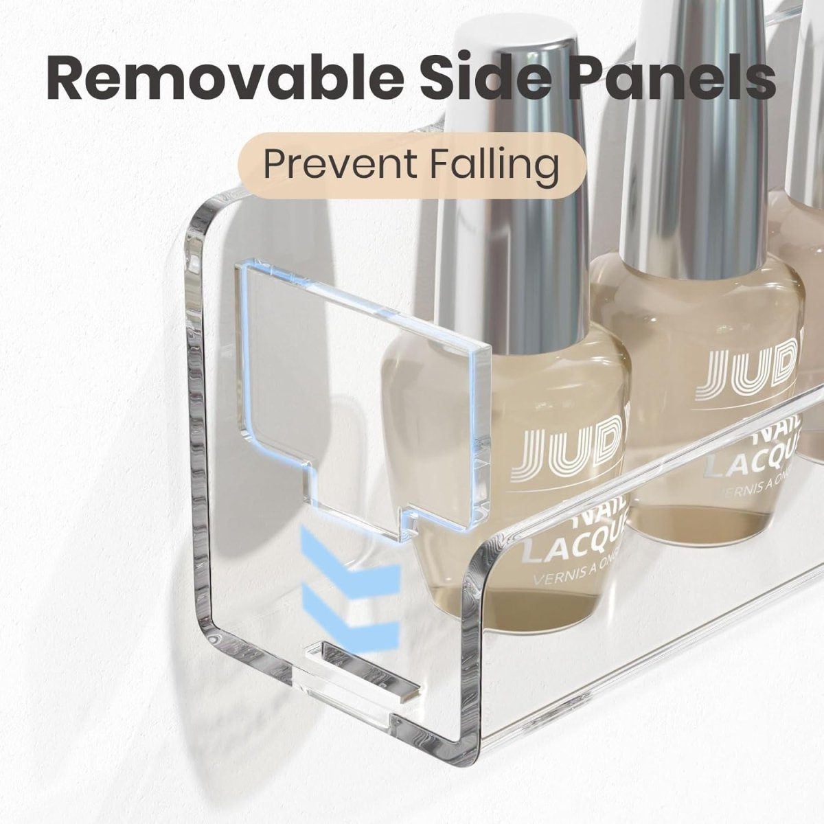 24" Acrylic Nail Polish Rack – 6 Pack - NIUBEE