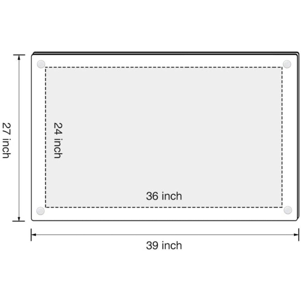 27×39" Slim Acrylic Frame - NIUBEE
