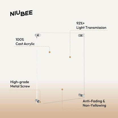 27×39" Slim Acrylic Frame - NIUBEE