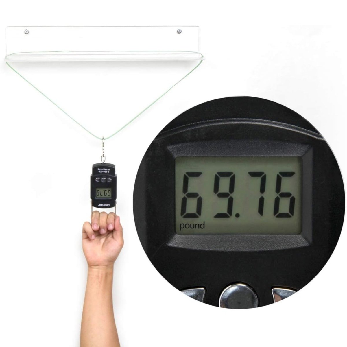 36" Acrylic U - Shaped Display Stand – 2 Pack - NIUBEE