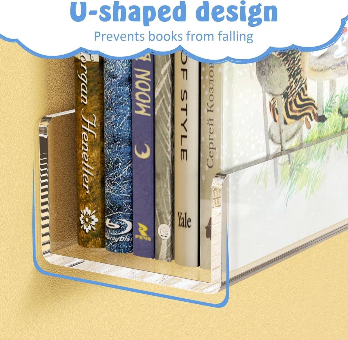 36" Acrylic U - Shaped Display Stand – 2 Pack - NIUBEE