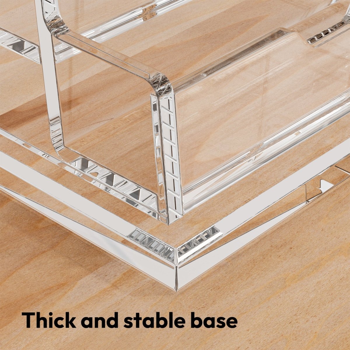 4 - Tier Acrylic Business Card Holder - NIUBEE