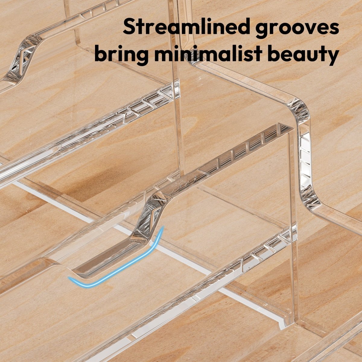 4 - Tier Acrylic Business Card Holder - NIUBEE