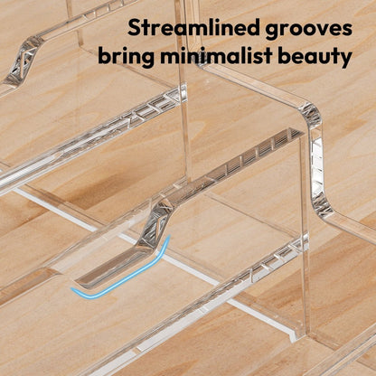 4 - Tier Acrylic Business Card Holder - NIUBEE