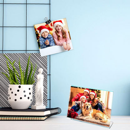 4×6 Acrylic L - Stand Horizontal Sign Holder – 6 Pack - NIUBEE