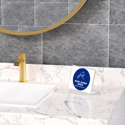 4×6 Acrylic L - Stand Horizontal Sign Holder – 6 Pack - NIUBEE