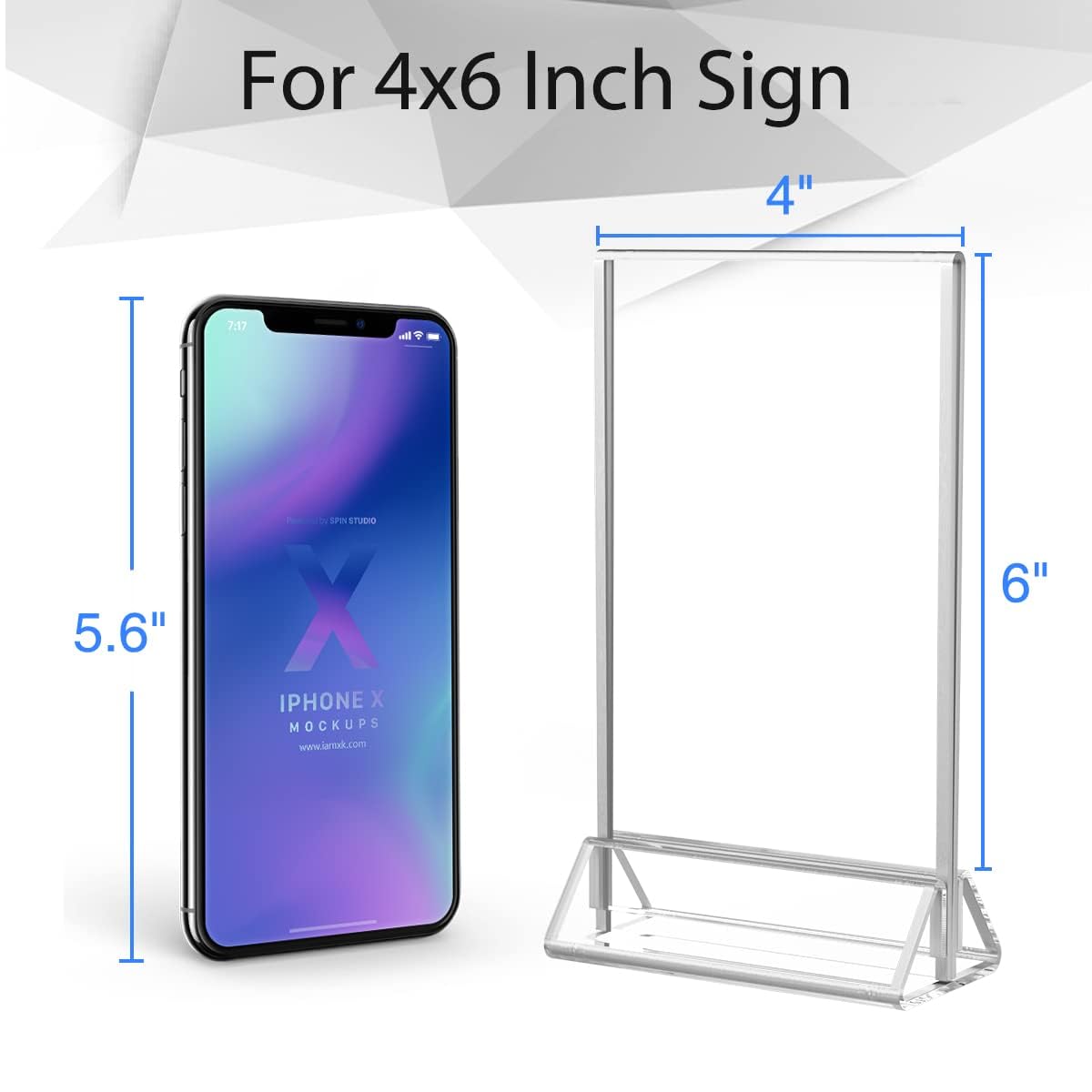 4×6" Silver Silk - Printed Label Sign – 6 Pack - NIUBEE