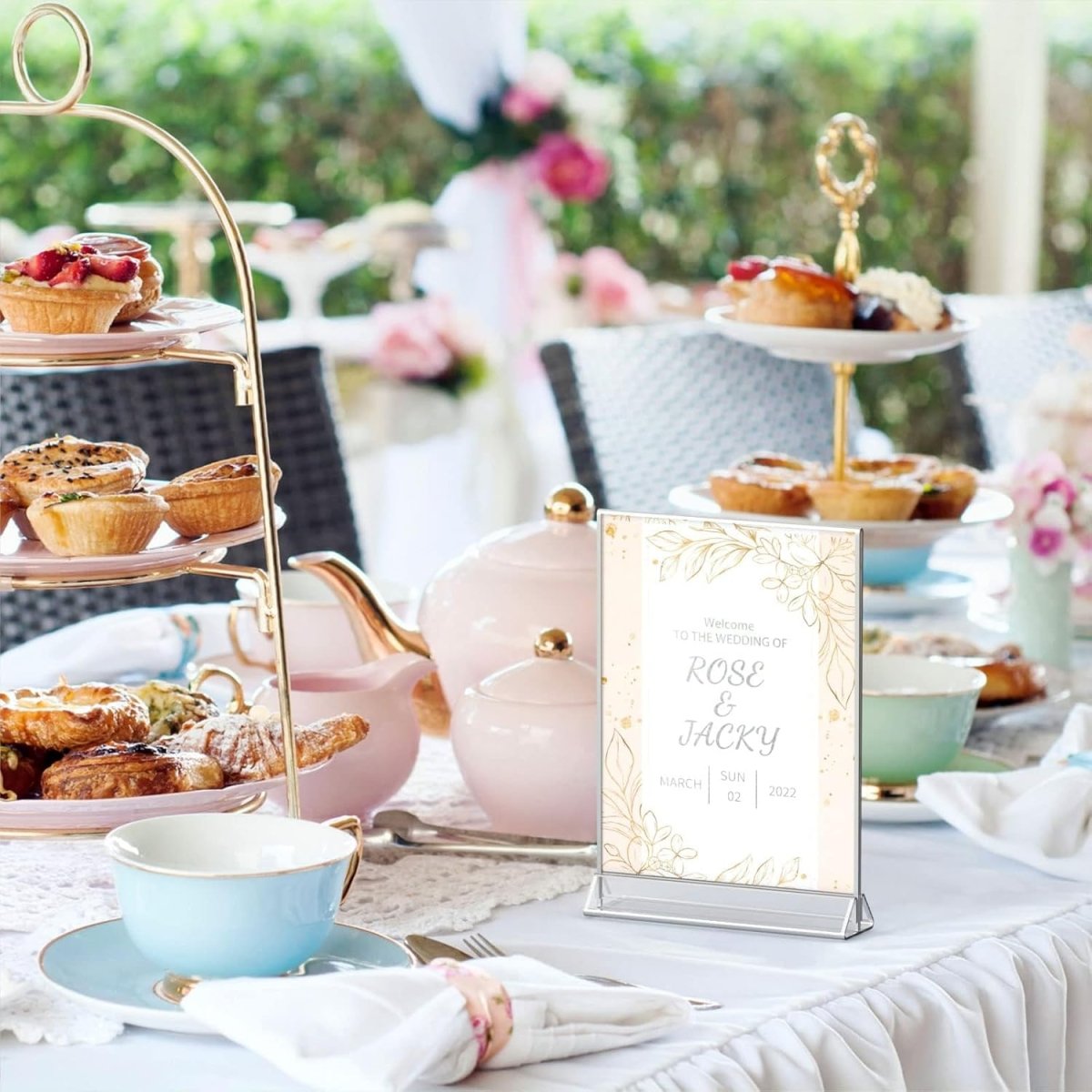 4×6" Silver Silk - Printed Label Sign – 6 Pack - NIUBEE