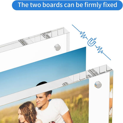 4x6" Thick Acrylic Photo Frame - NIUBEE