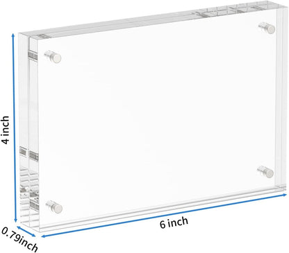 4x6" Thick Acrylic Photo Frame - NIUBEE
