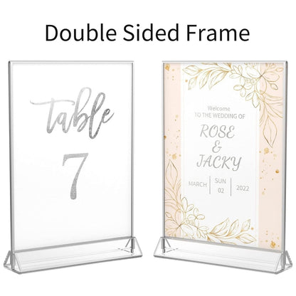 5×7" Silver Silk - Printed Label Sign – 6 Pack - NIUBEE