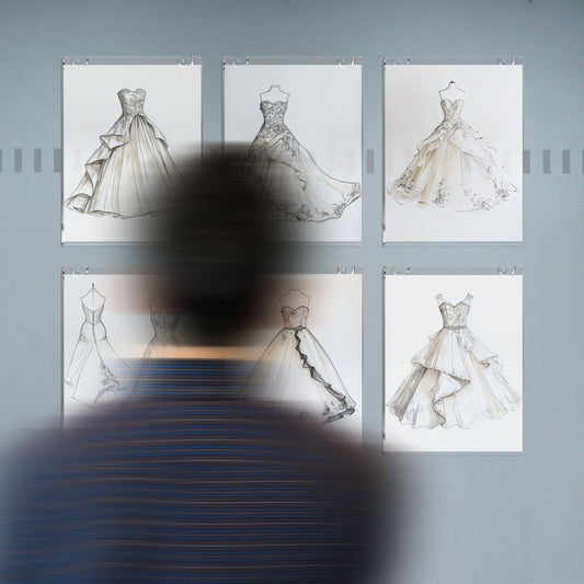 6 Pack Acrylic Wall Sign Holder 8.5x11 Vertical,Wall Mounted Design, Support No Drilling - NIUBEE