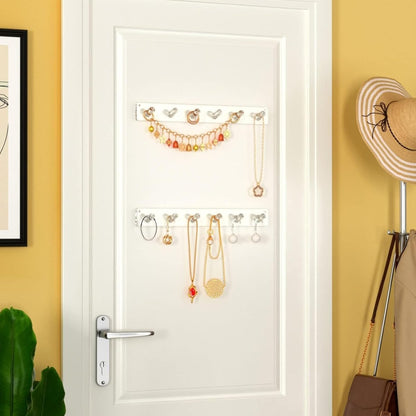 6 - Pillar Acrylic Jewelry Display Stand – 4 Pack - NIUBEE