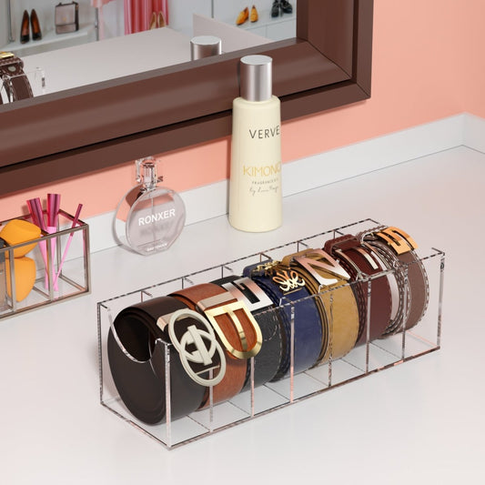 7 - Slot Acrylic Belt Organizer - NIUBEE