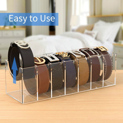 7 - Slot Acrylic Belt Organizer - NIUBEE