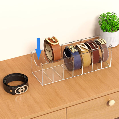 7 - Slot Acrylic Belt Organizer - NIUBEE