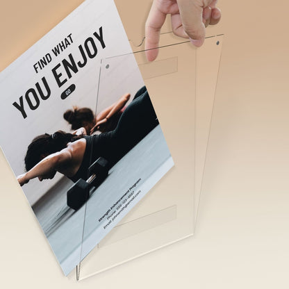 8.5×11" Magnetic Wall Sign Holder – 6 Pack - NIUBEE