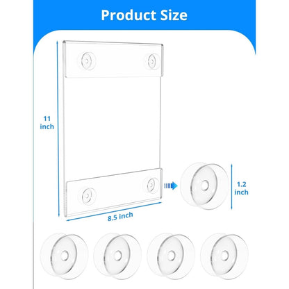 8.5×11" Window Sign Holder – 2 Pack - NIUBEE