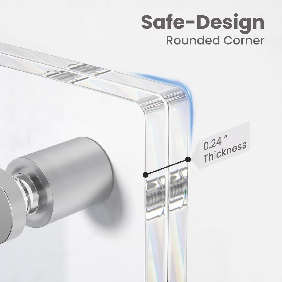 A4 Acrylic Display Photo Frame - Fits 8.5x11" Letter Size - NIUBEE