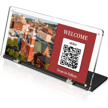 Acrylic QR Code Display Stand - NIUBEE