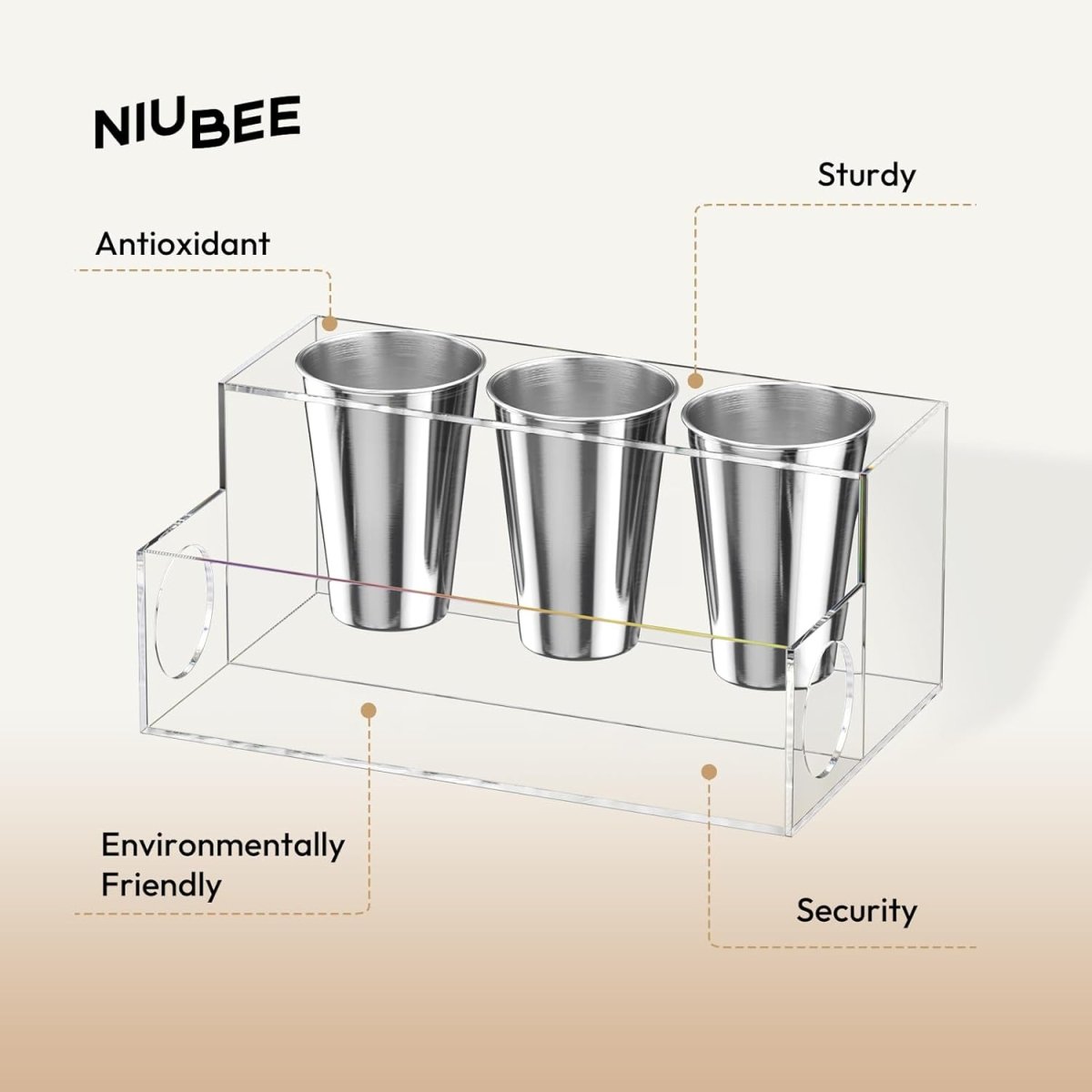 Clear Acrylic Hair Dryer Holder - NIUBEE