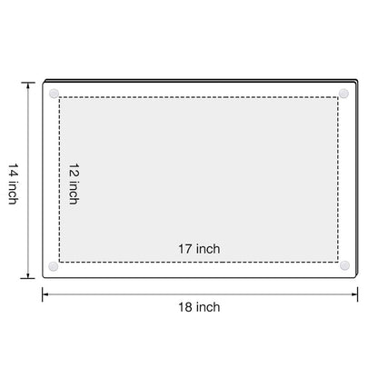 Acrylic Floating Picture Frame 11x17