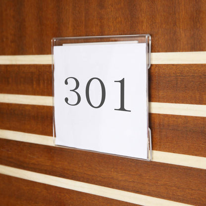 4×6" Adhesive Acrylic Sign Holder Horizontal