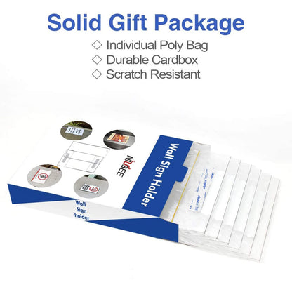 4×6" Adhesive Acrylic Sign Holder Vertical