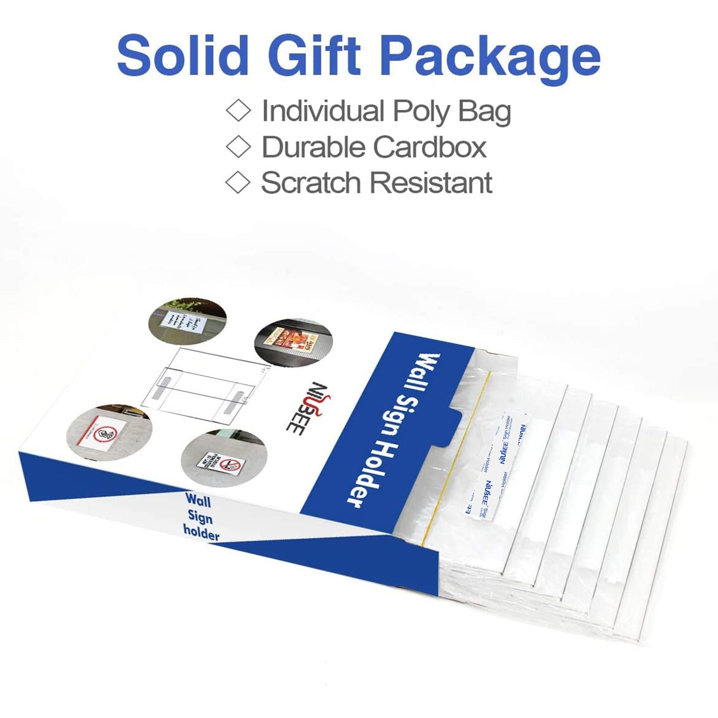 5×7" Adhesive Acrylic Sign Holder Vertical