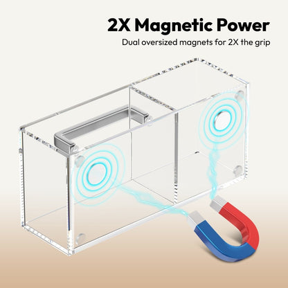 Magnetic Double - Compartment Pen Holder - NIUBEE