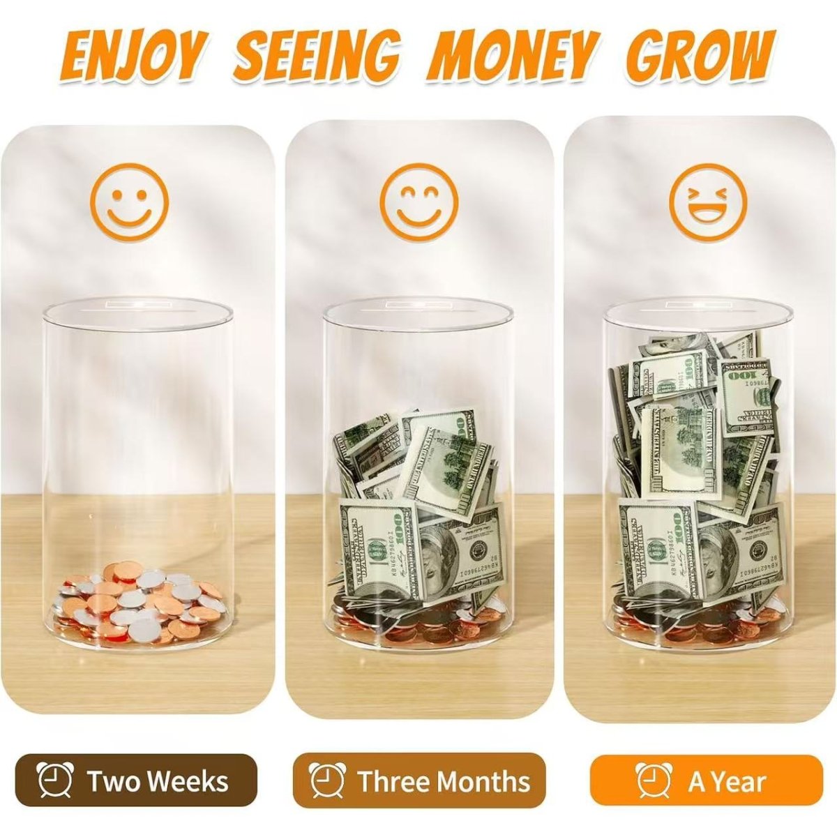 Medium Acrylic Money Bank - NIUBEE